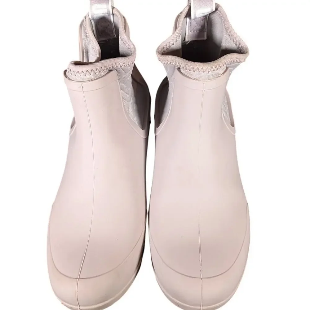 UGG Droplet Waterproof Boots Women's  6 Pink Chelsea Ankle Boots Shearling Lined